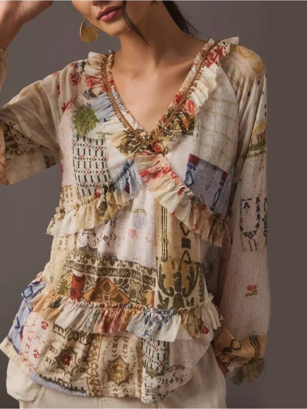 Tiny x Anthropologie Ruffled Babydoll Tunic